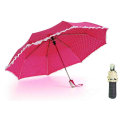 DOT Print&Skirt 3 Fold Auto Open Umbrellas (YS-3FA22083280R)
